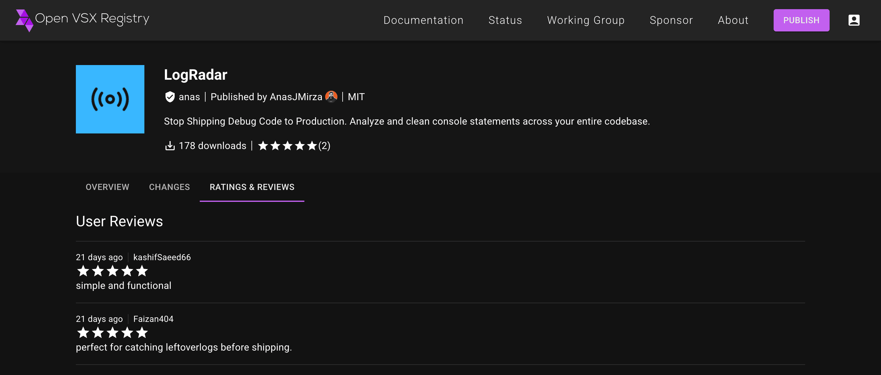 LogRadar screenshot 3