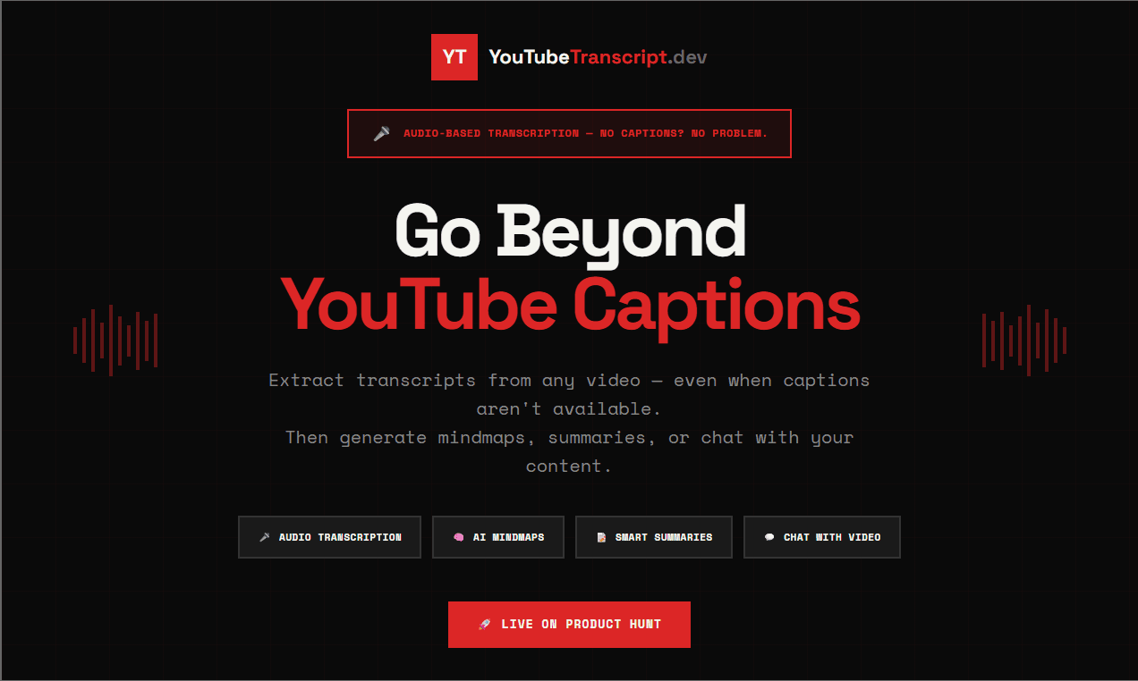 Youtube Transcript API screenshot 1