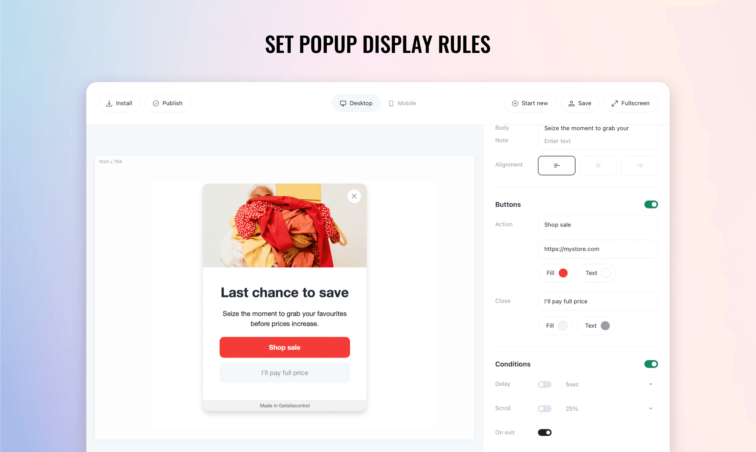 Free Popup Builder screenshot 3