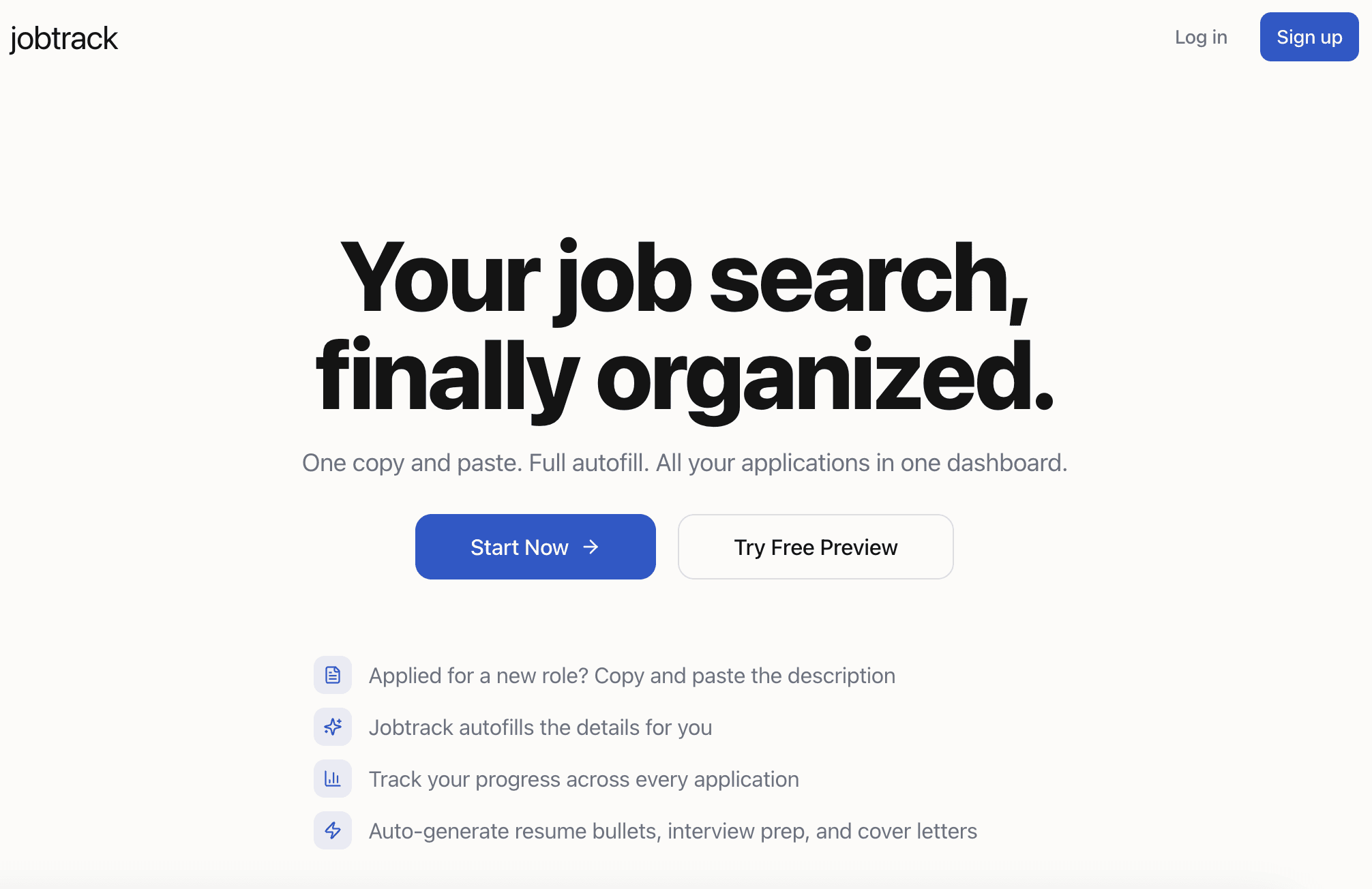 JobTrack screenshot 1