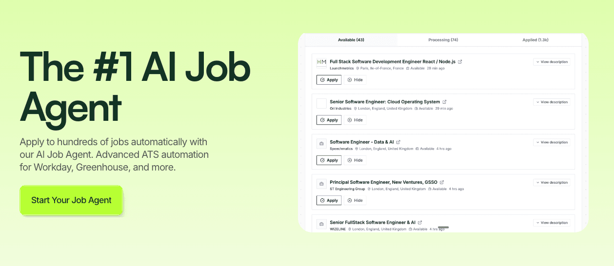 AutoApplier AI Job Agent screenshot 2