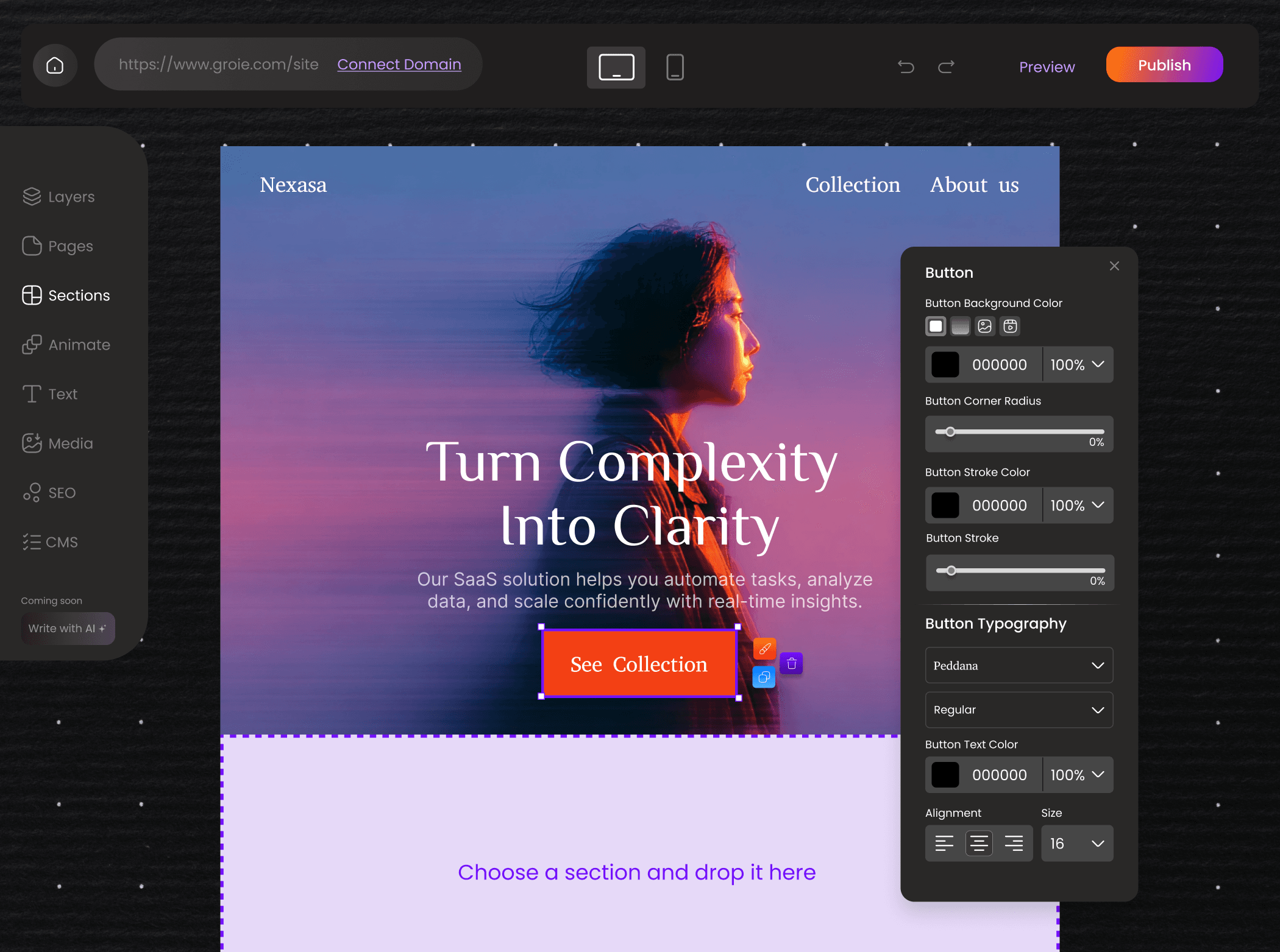 Groie - No-code website builder screenshot 4