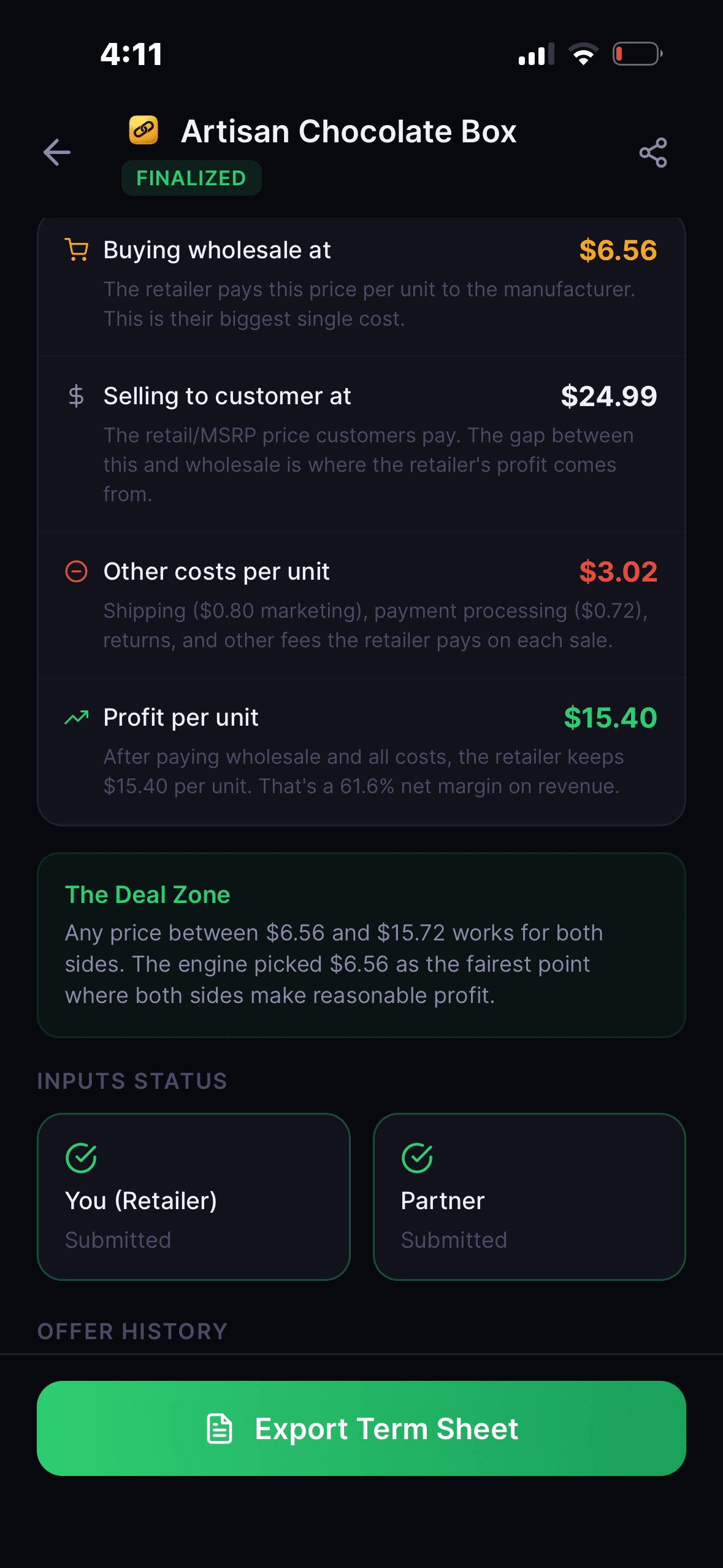 BridgeADeal screenshot 2