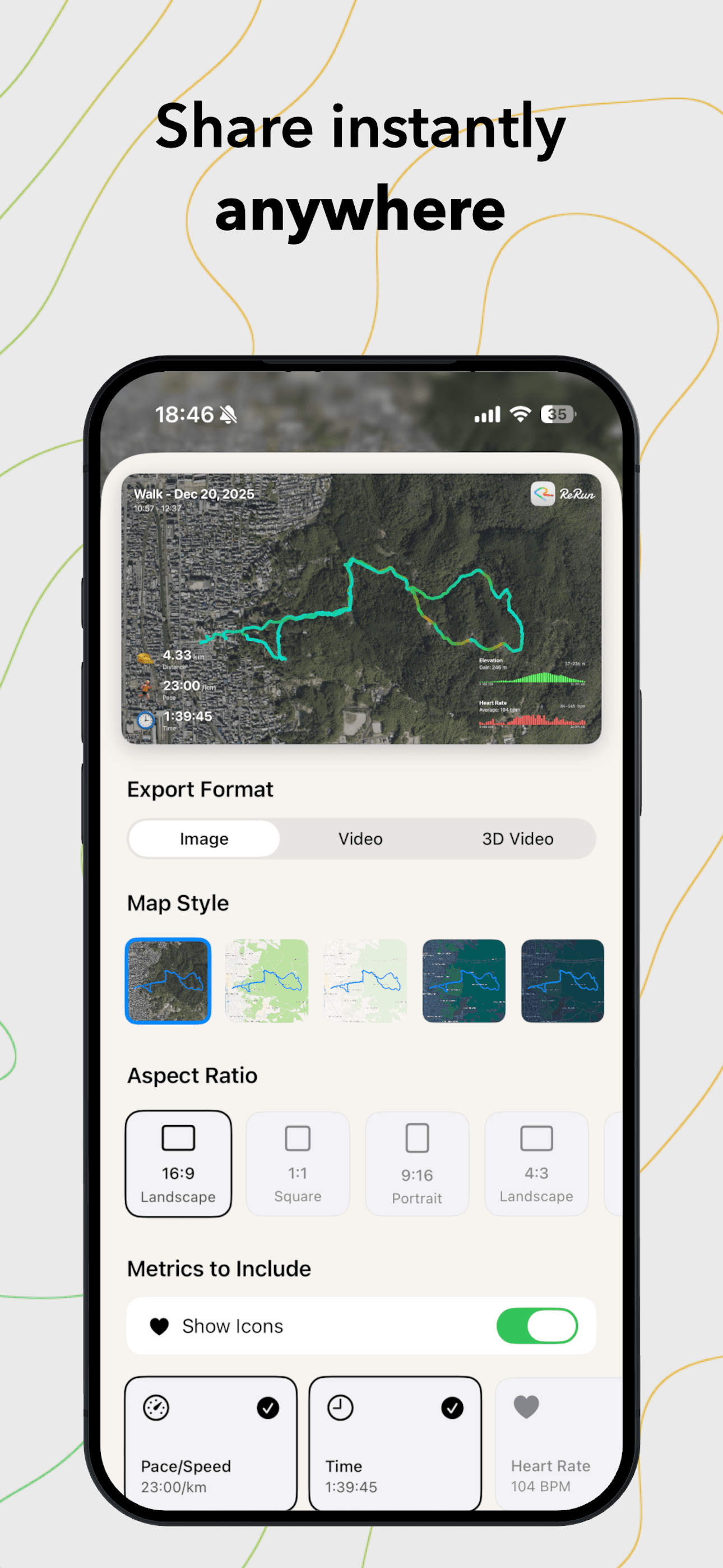 ReRun: 3D Hike, Bike & Trails screenshot 4