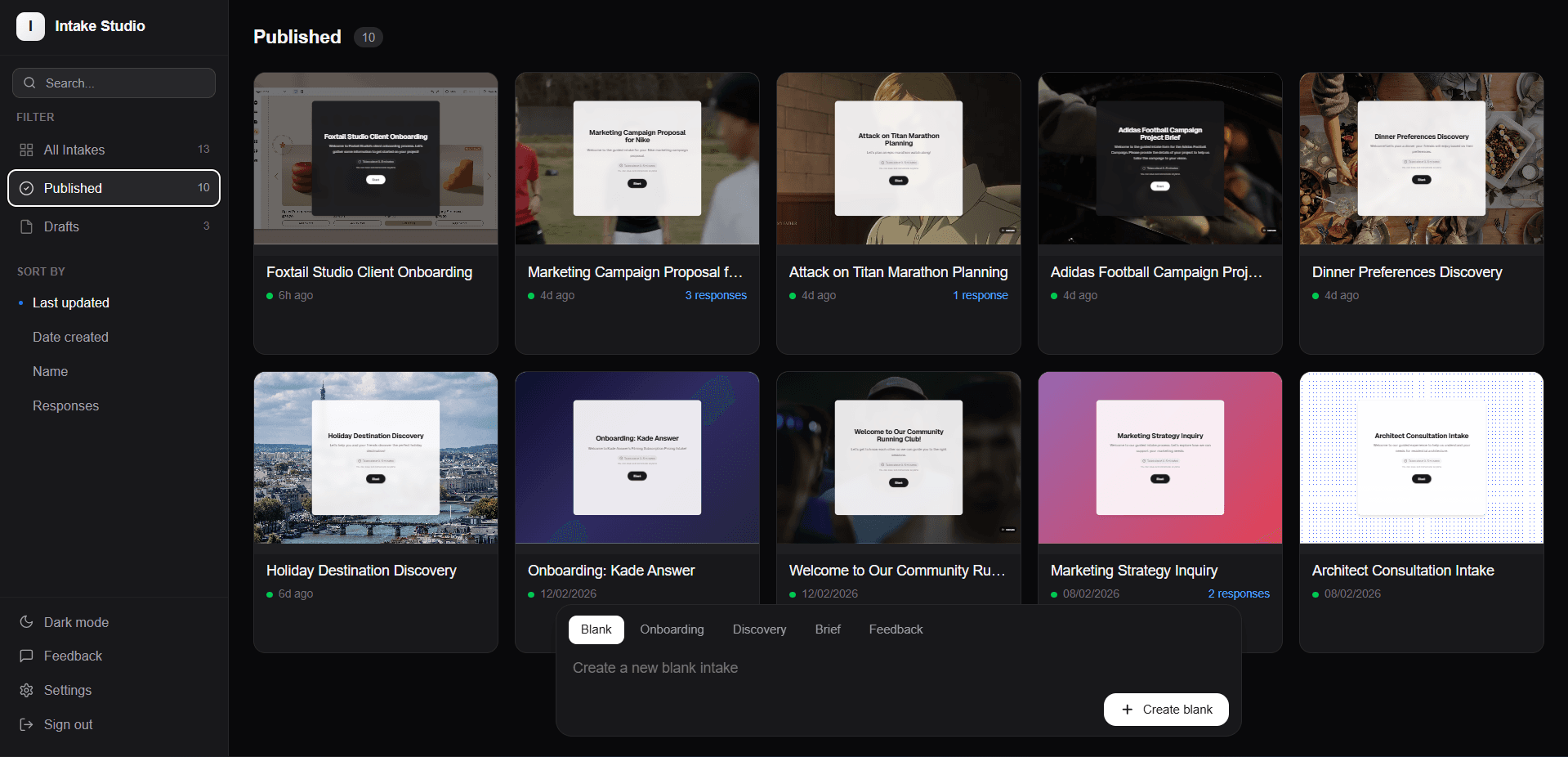 Intake Studio screenshot 2