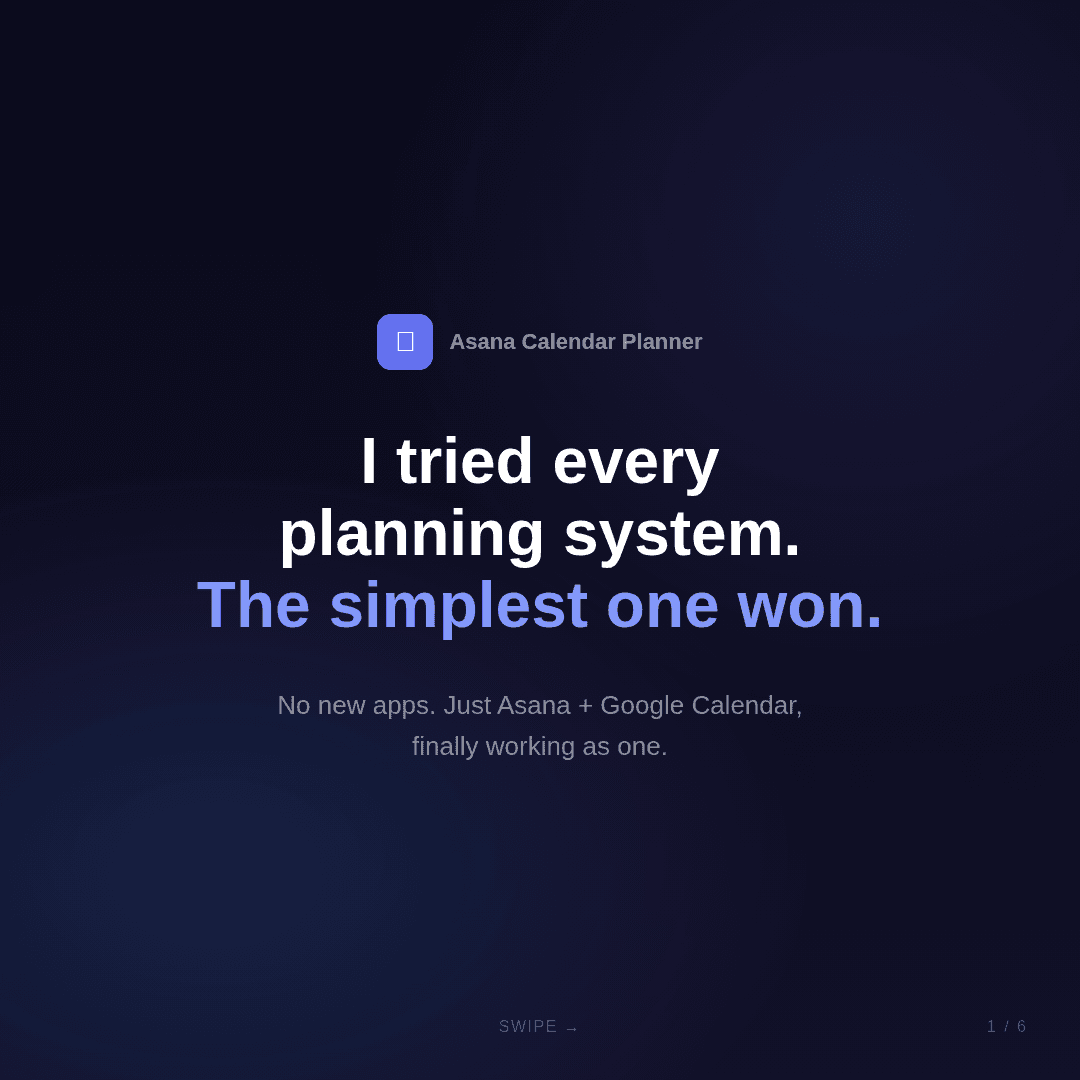 Asana Calendar Planner screenshot 1
