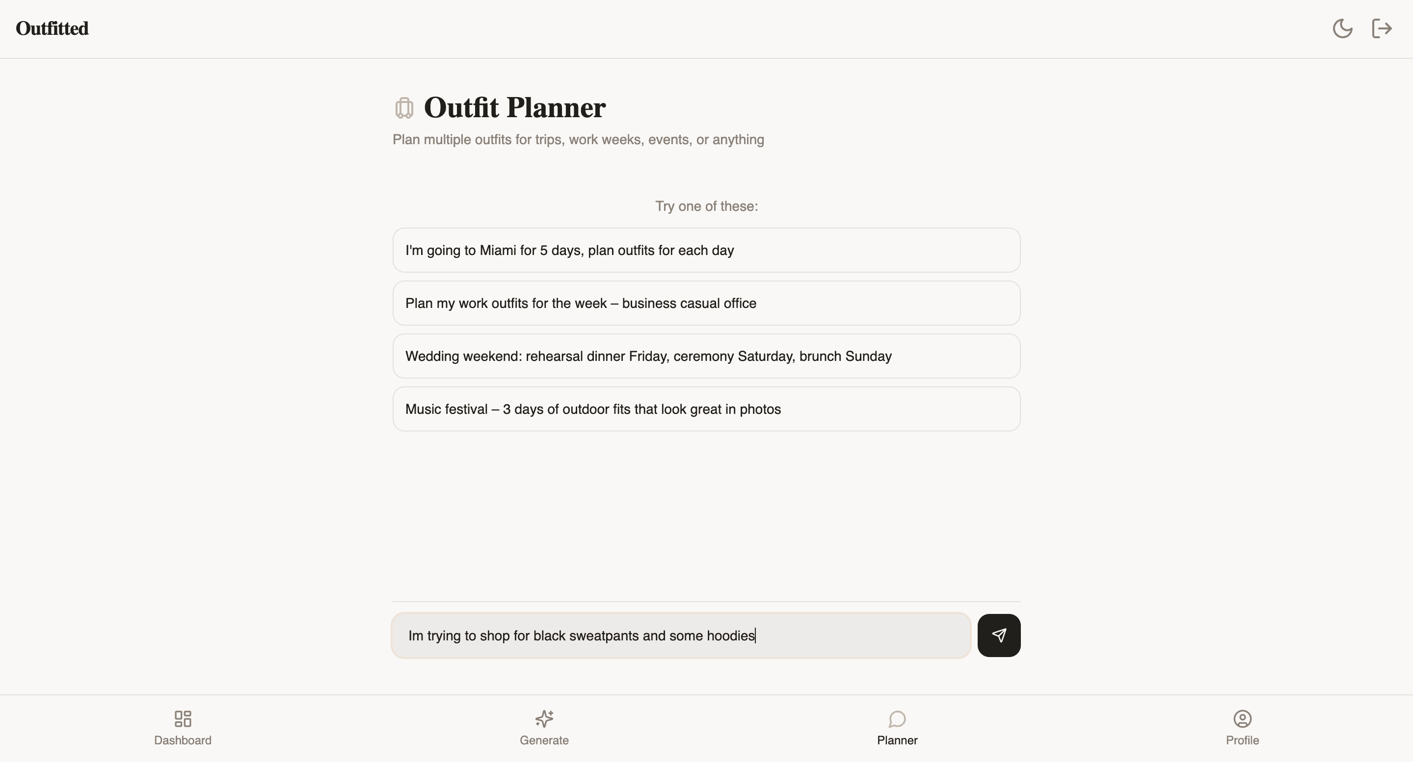 Outfitted screenshot 3