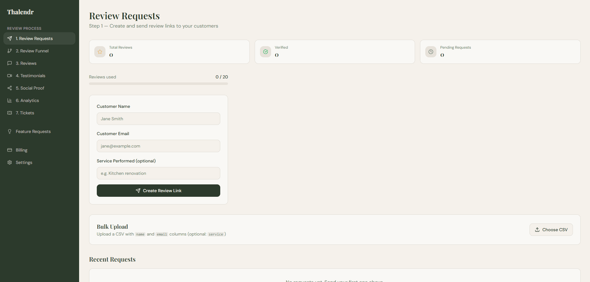 Thalendr — Get Verified Reviews screenshot 1