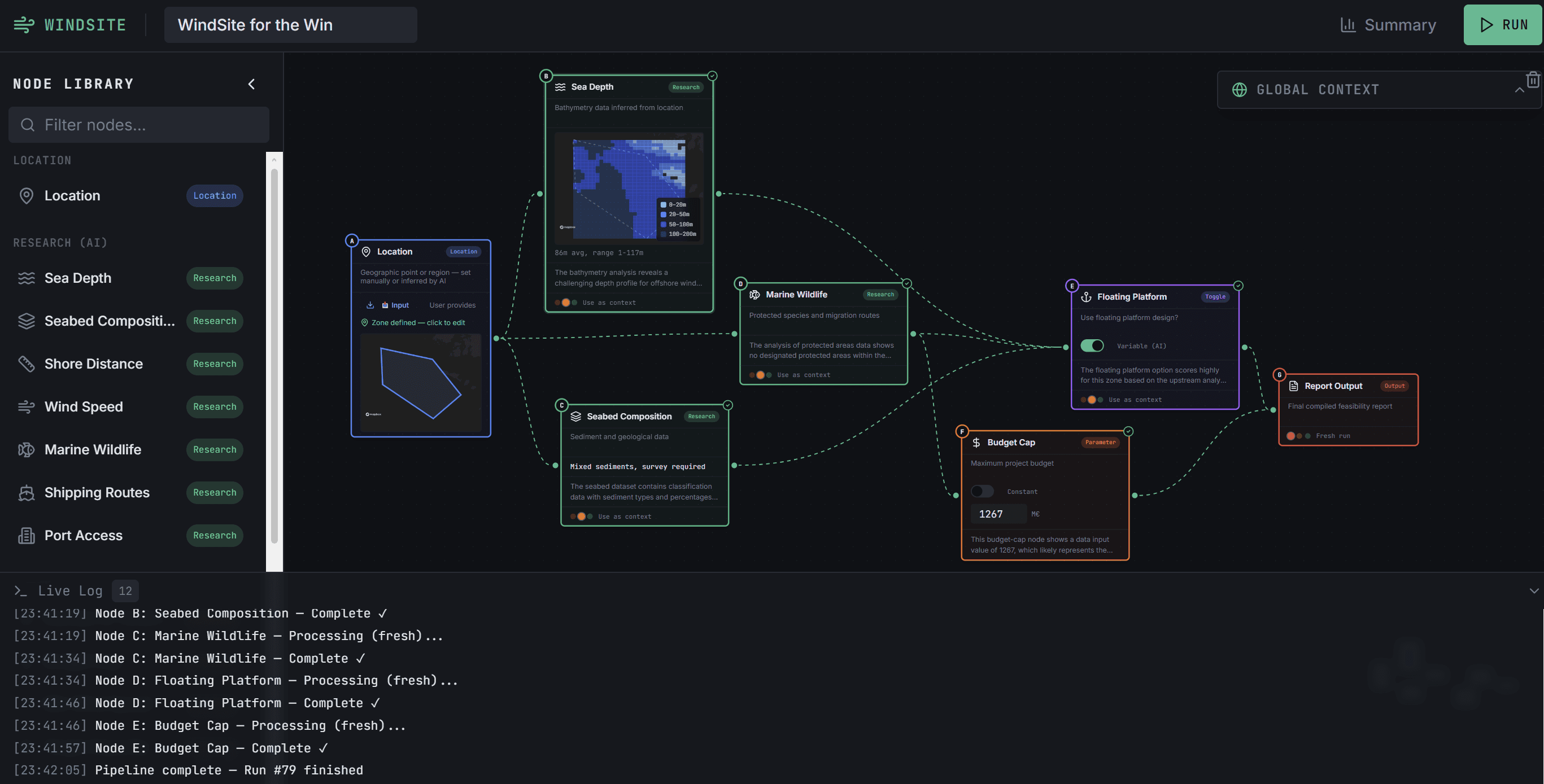 WindSite—Offshore Wind Energy Assessment screenshot 2