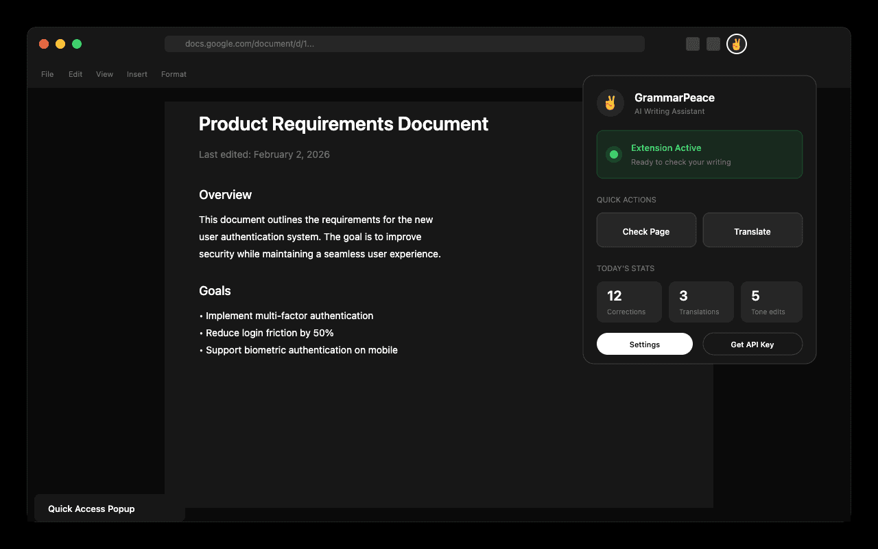 GrammarPeace - The $0 Grammarly Killer screenshot 5