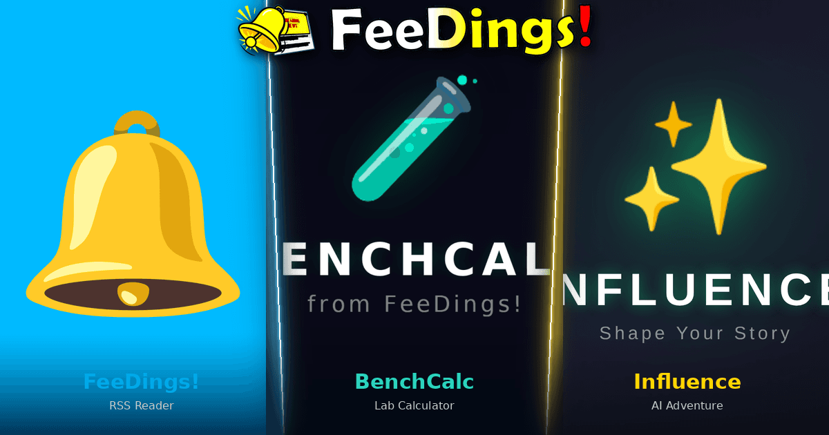 FeeDings! RSS, BenchCalc & Influence screenshot 1