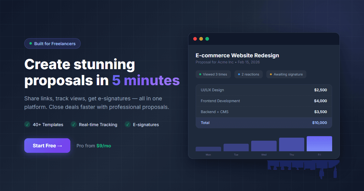Proposal Builder screenshot 1