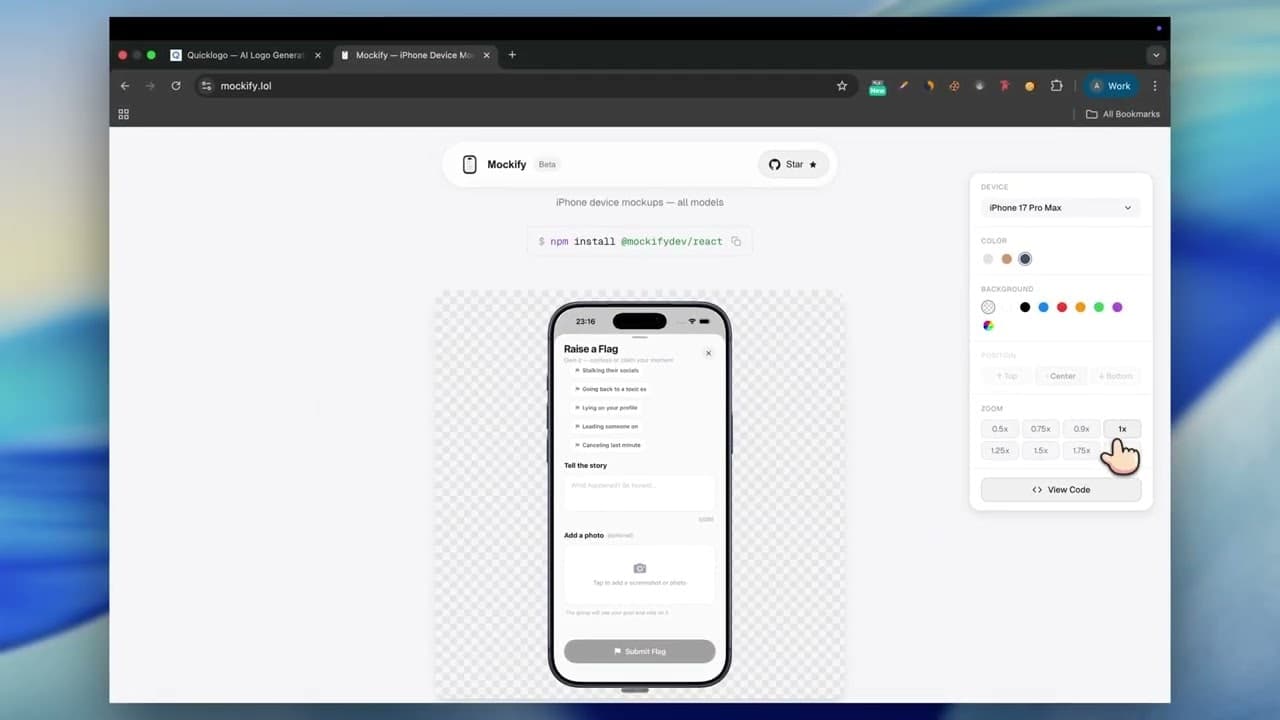 Mockify screenshot 1