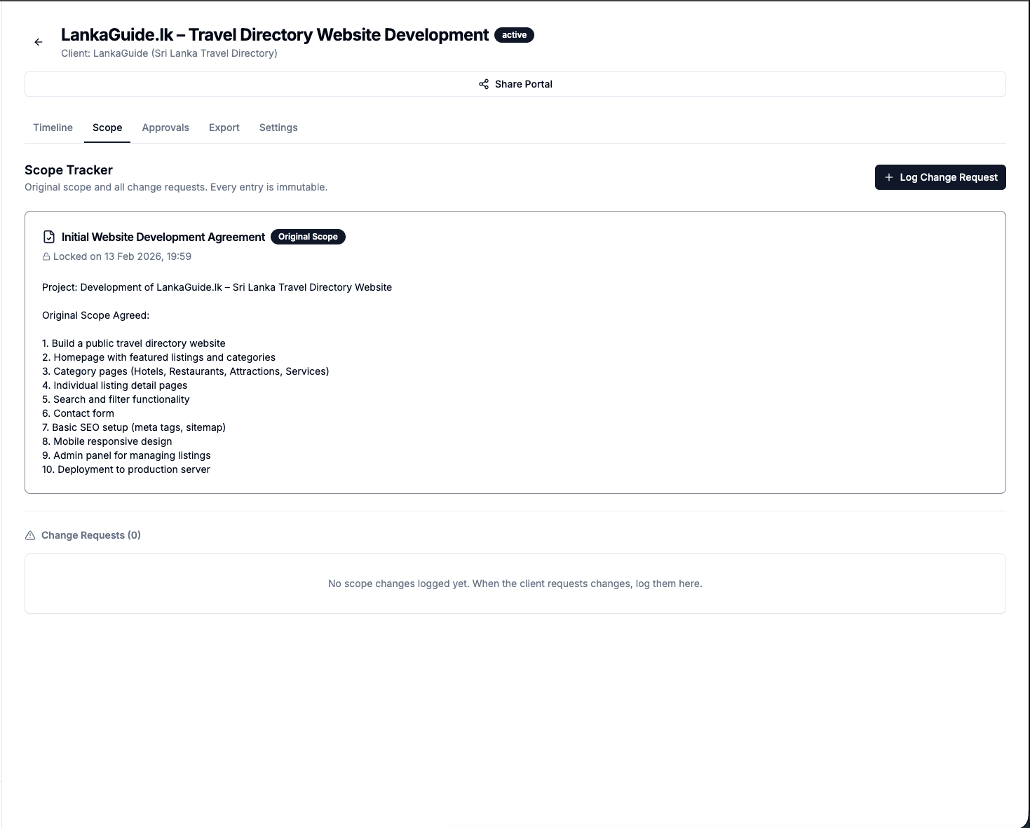 Clear Timeline screenshot 2