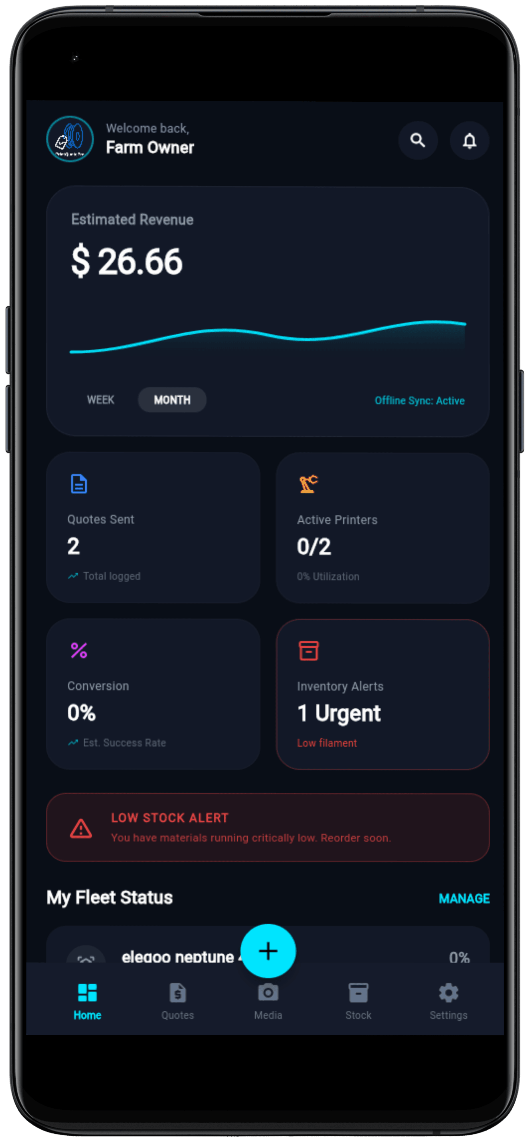 3D Print Pro: Cost & Fleet Manager screenshot 1