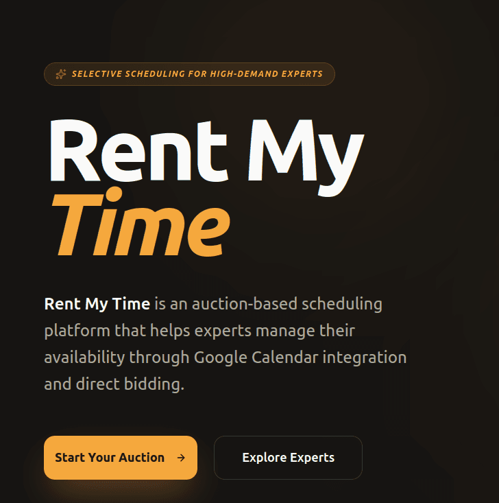 RentMyTime screenshot 1