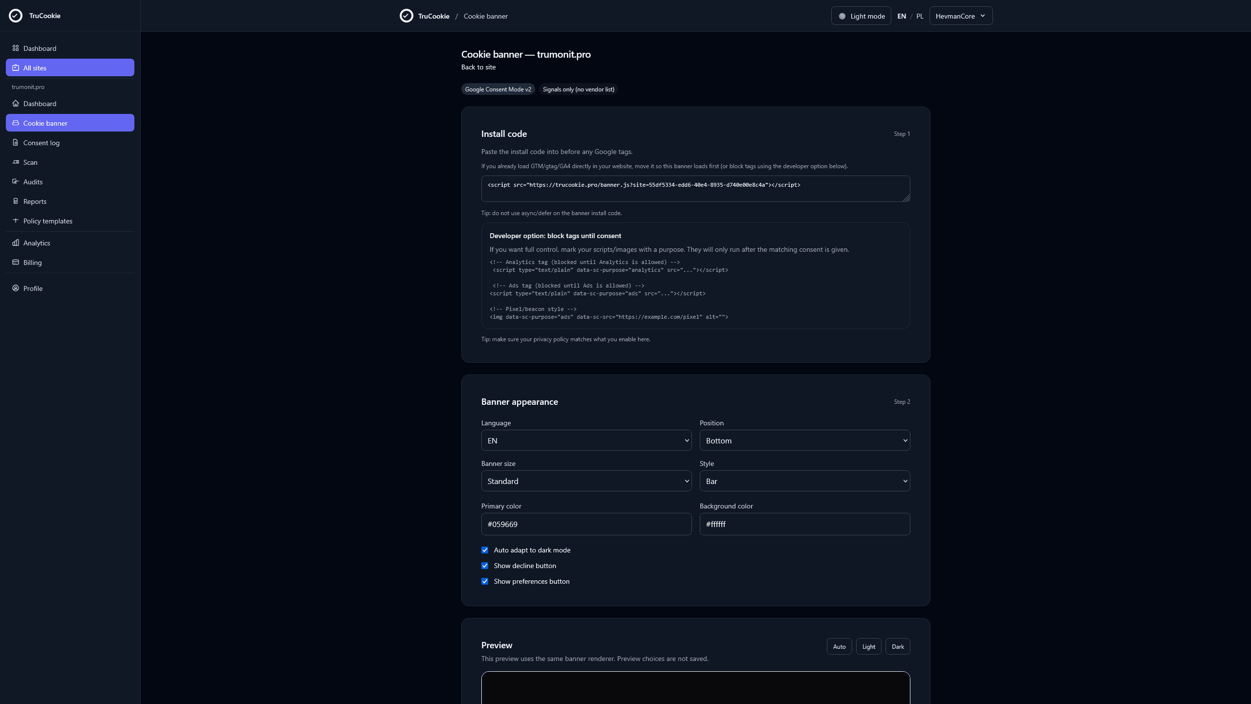 TruCookie screenshot 3