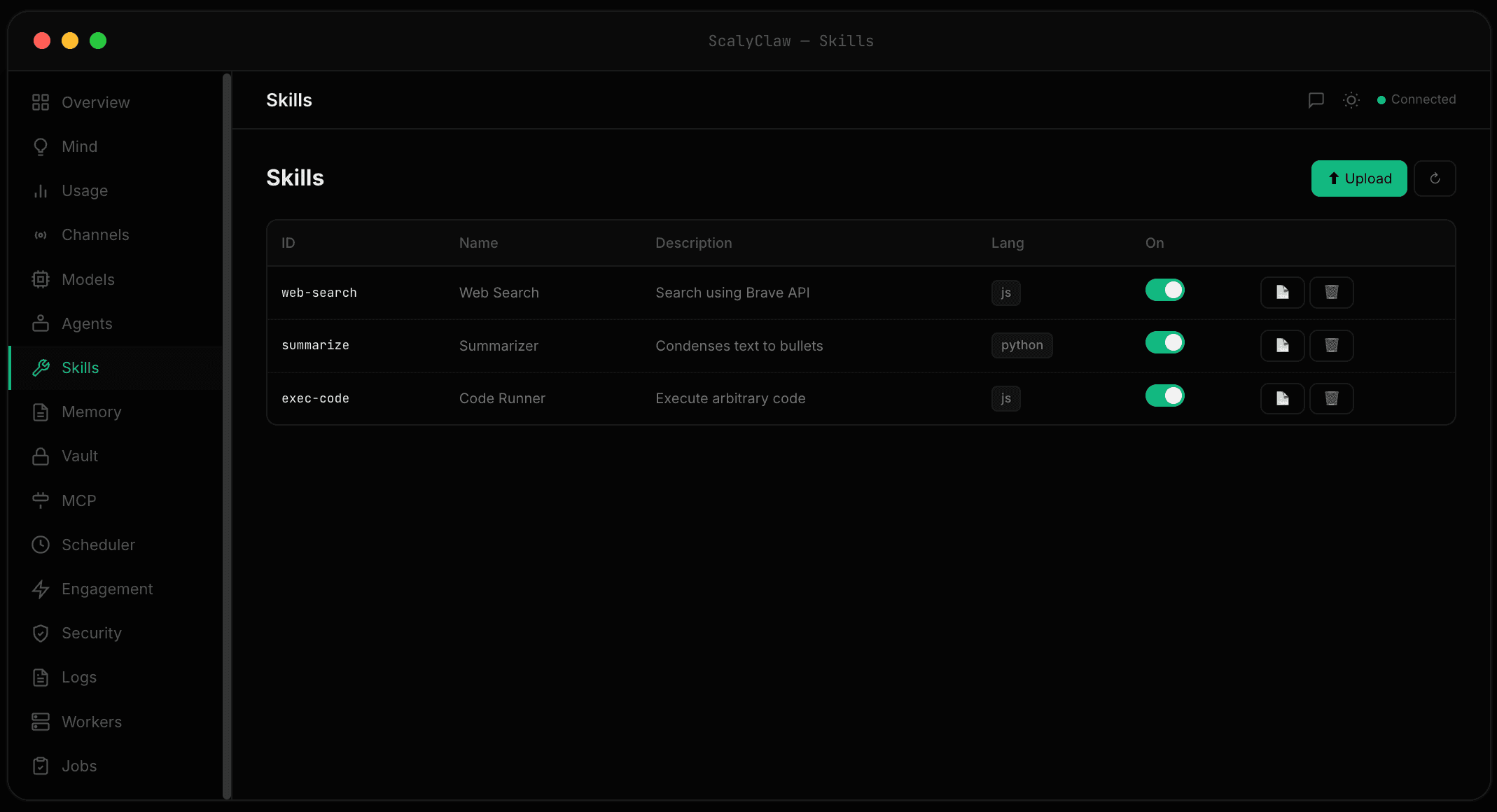 ScalyClaw screenshot 6