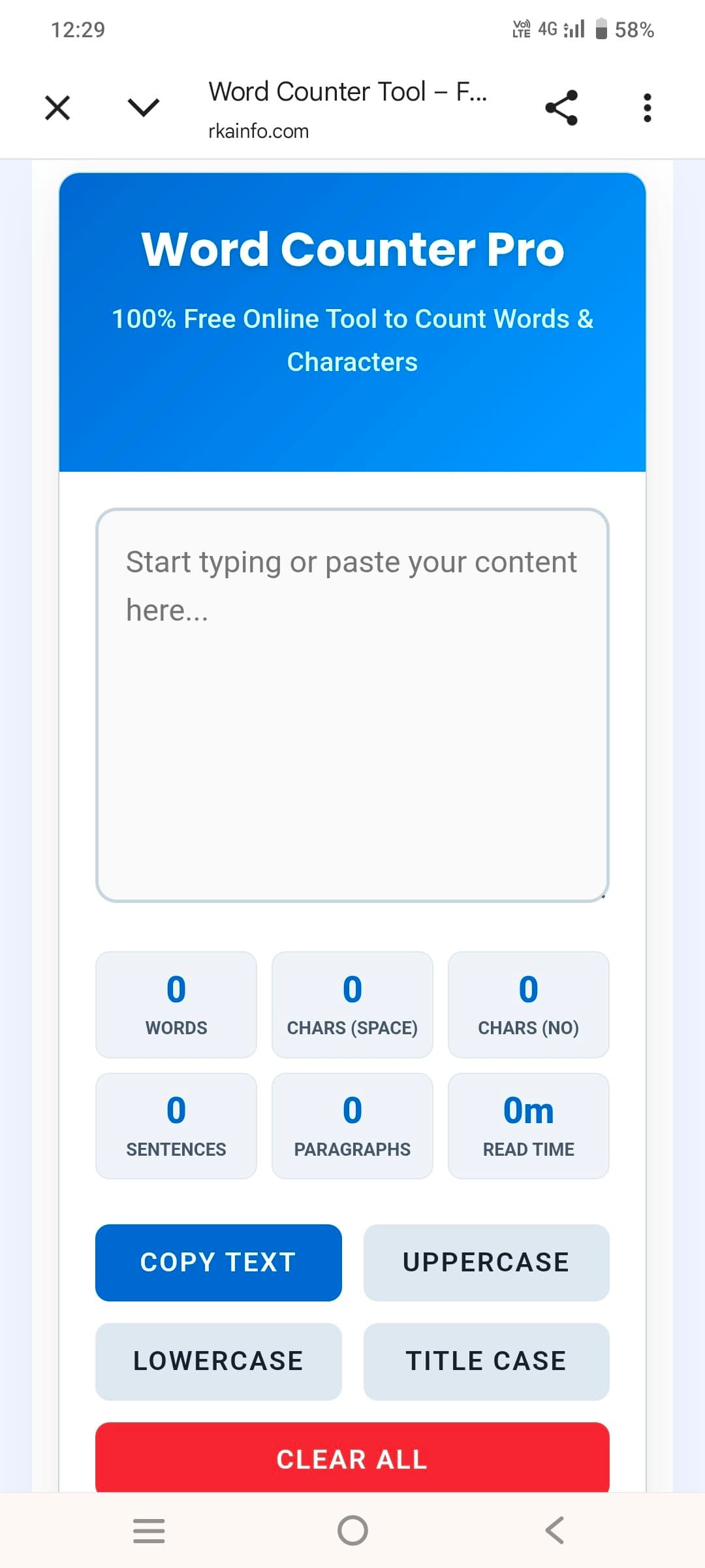 RKA INFO – Free Online Tools screenshot 3
