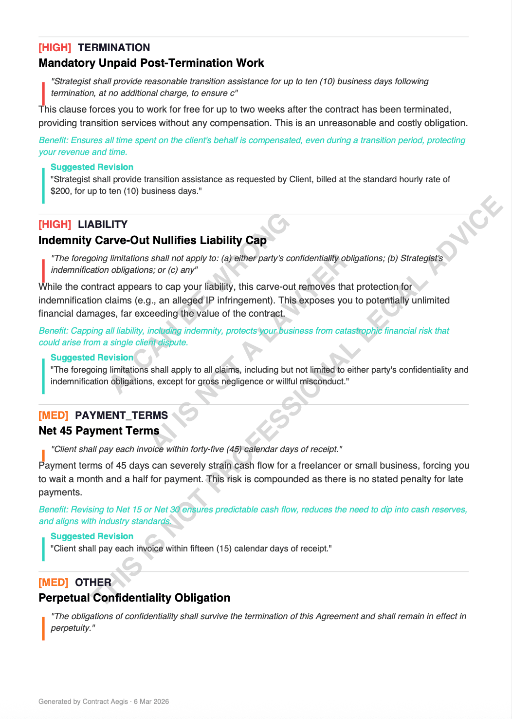 Contract Aegis - AI Contract Reviewer screenshot 7