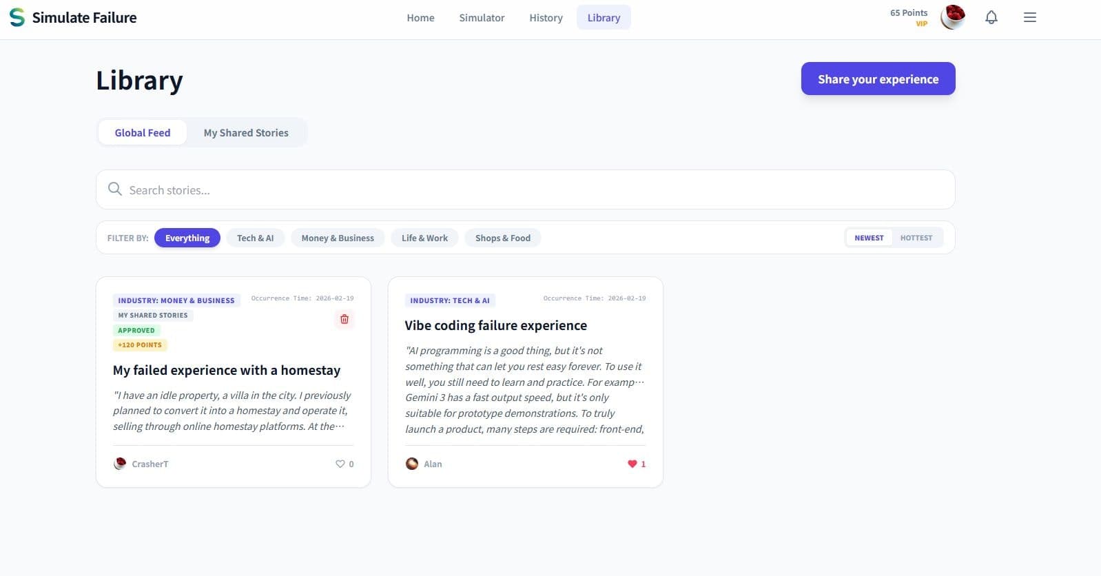 Simulate Failure screenshot 4