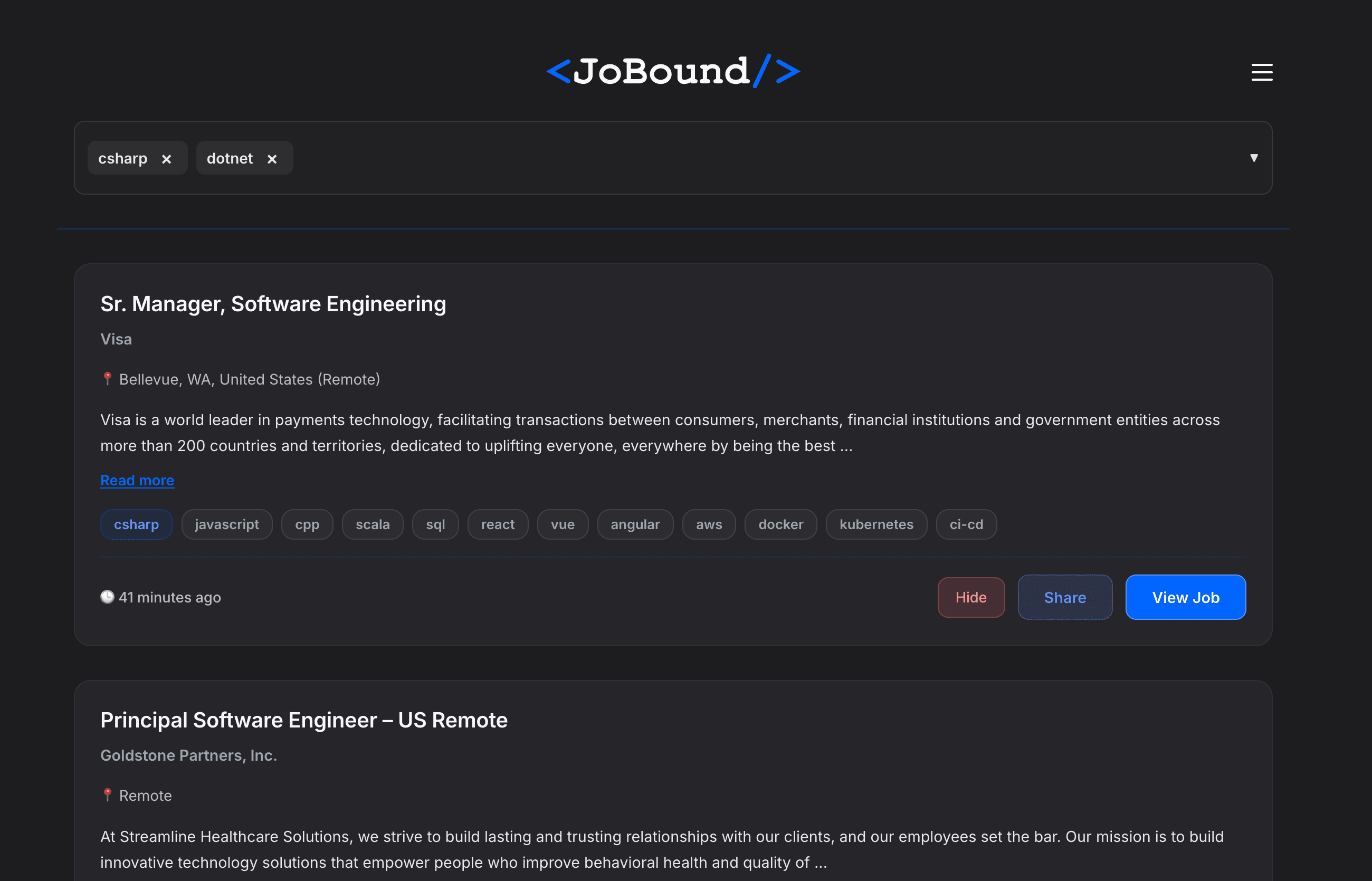 JoBound screenshot 1