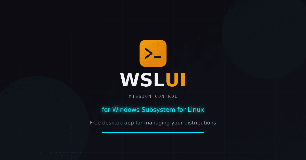 WSL UI screenshot 2