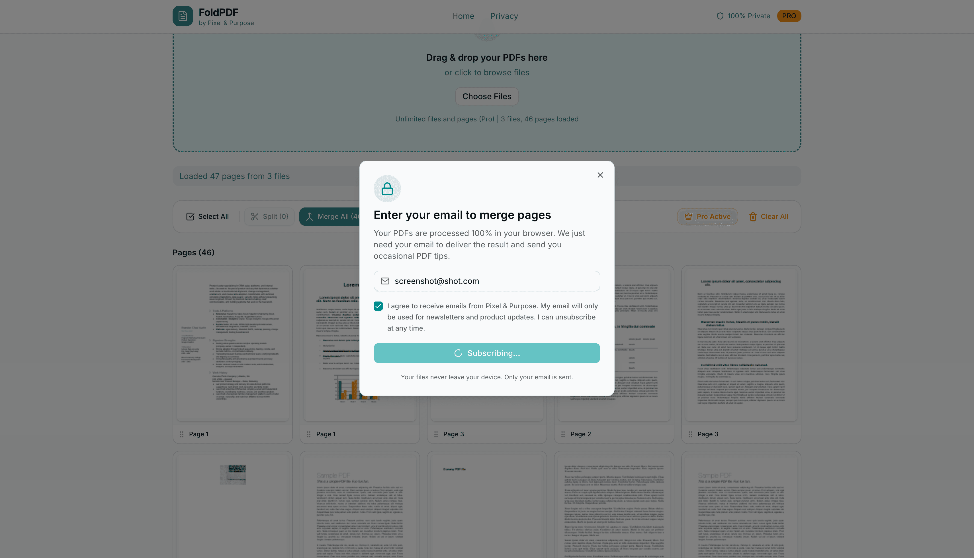 FoldPDF screenshot 3