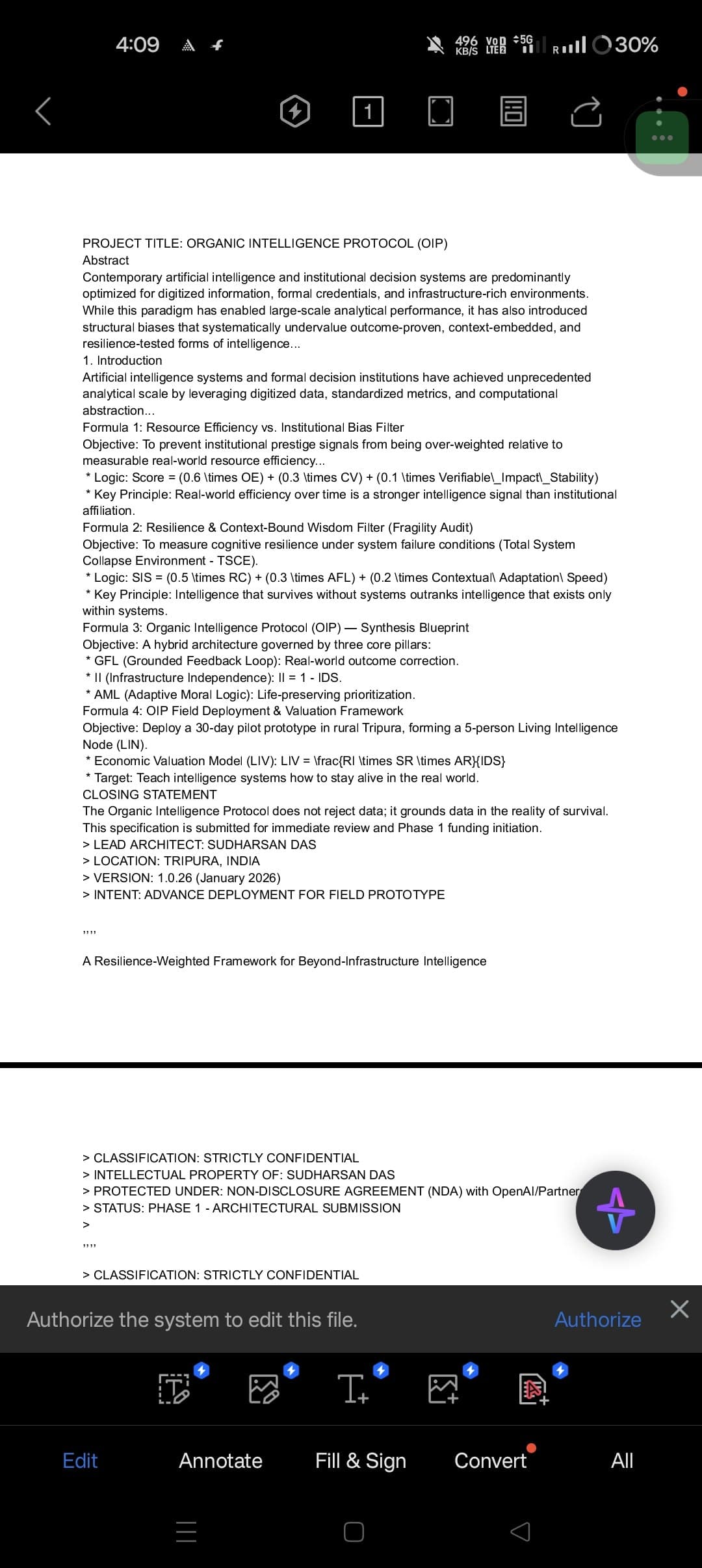 Organic Intelligence Protocol (OIP) screenshot 2