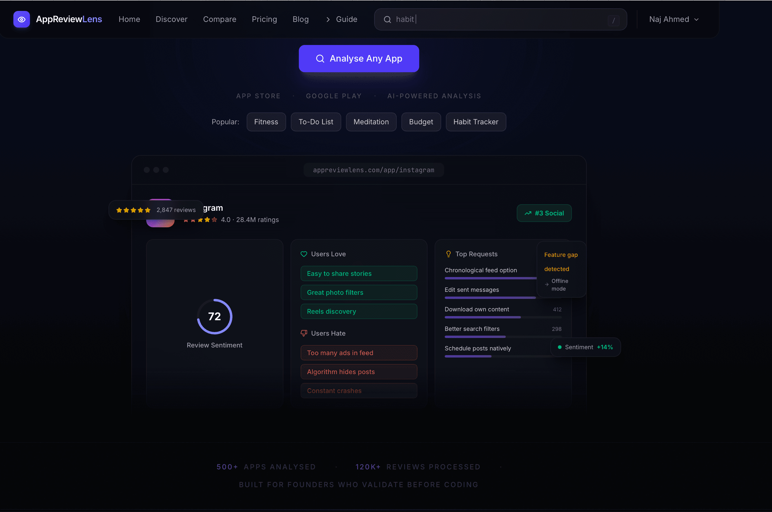 AppReviewLens screenshot 2