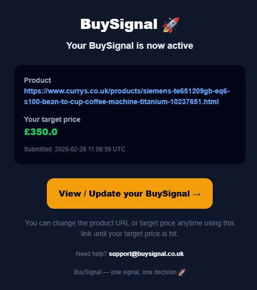 BuySignal screenshot 2