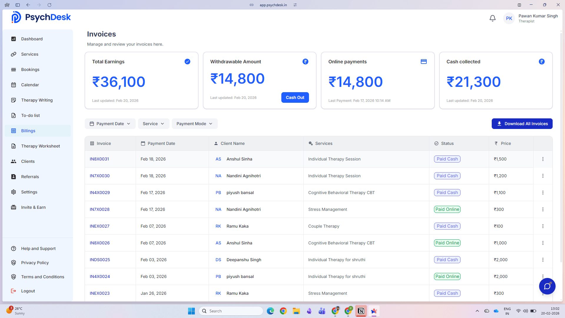 PsychDesk screenshot 7
