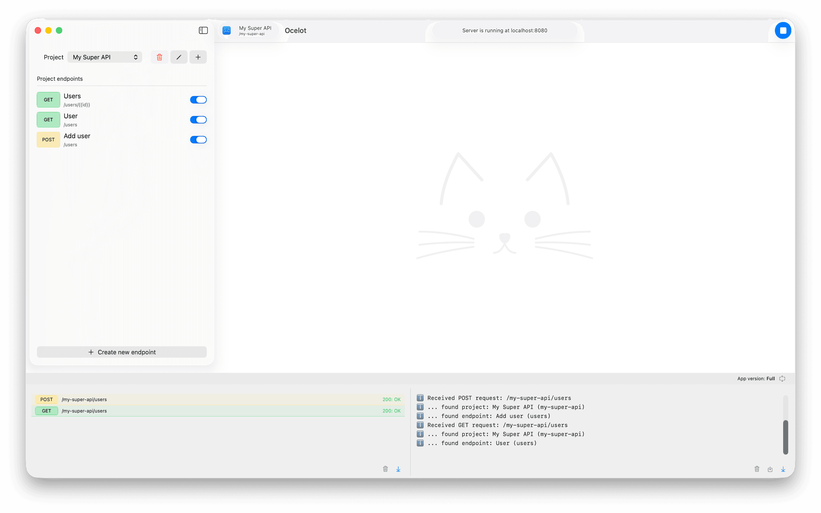 Ocelot API Mocker screenshot 1
