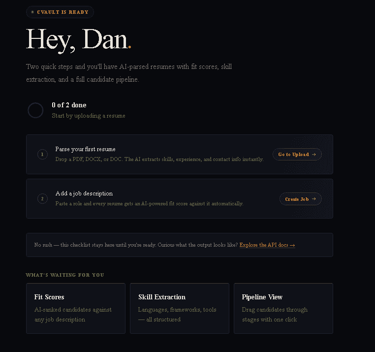 CVault AI screenshot 2