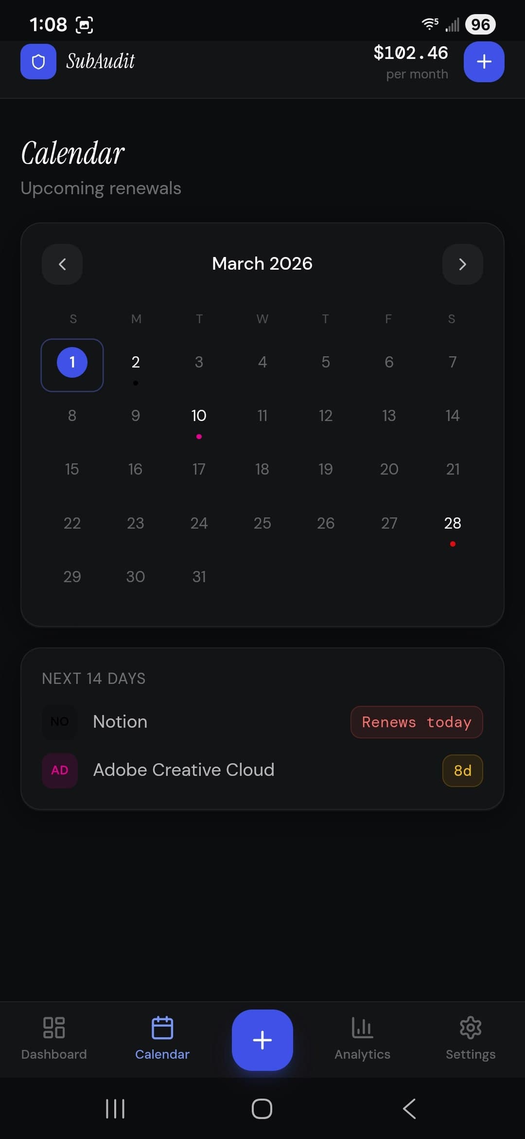 SubAudit — Know what you pay for screenshot 4