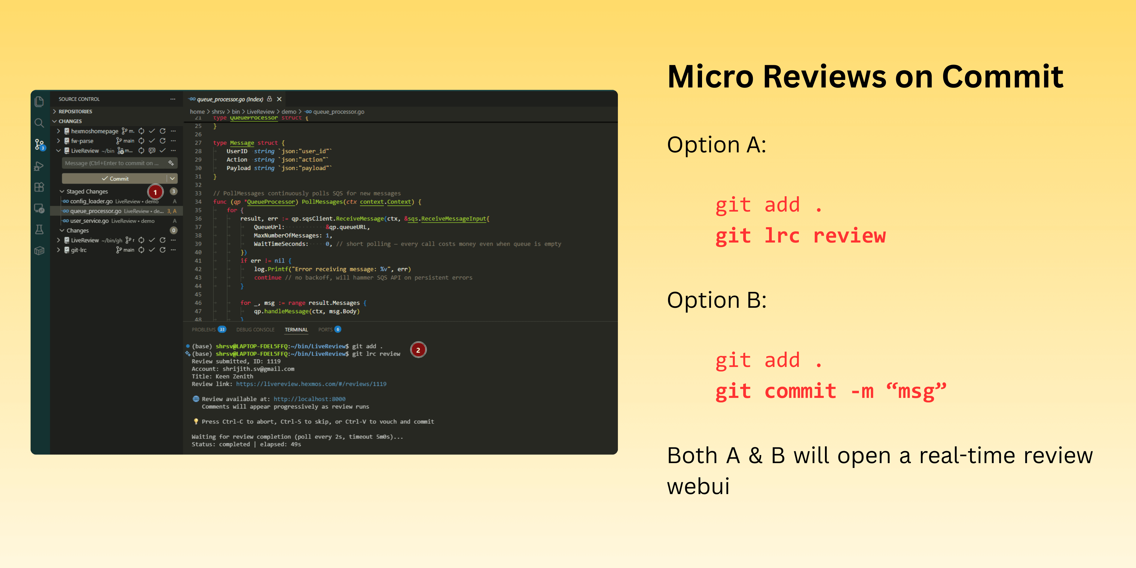 git-lrc screenshot 2