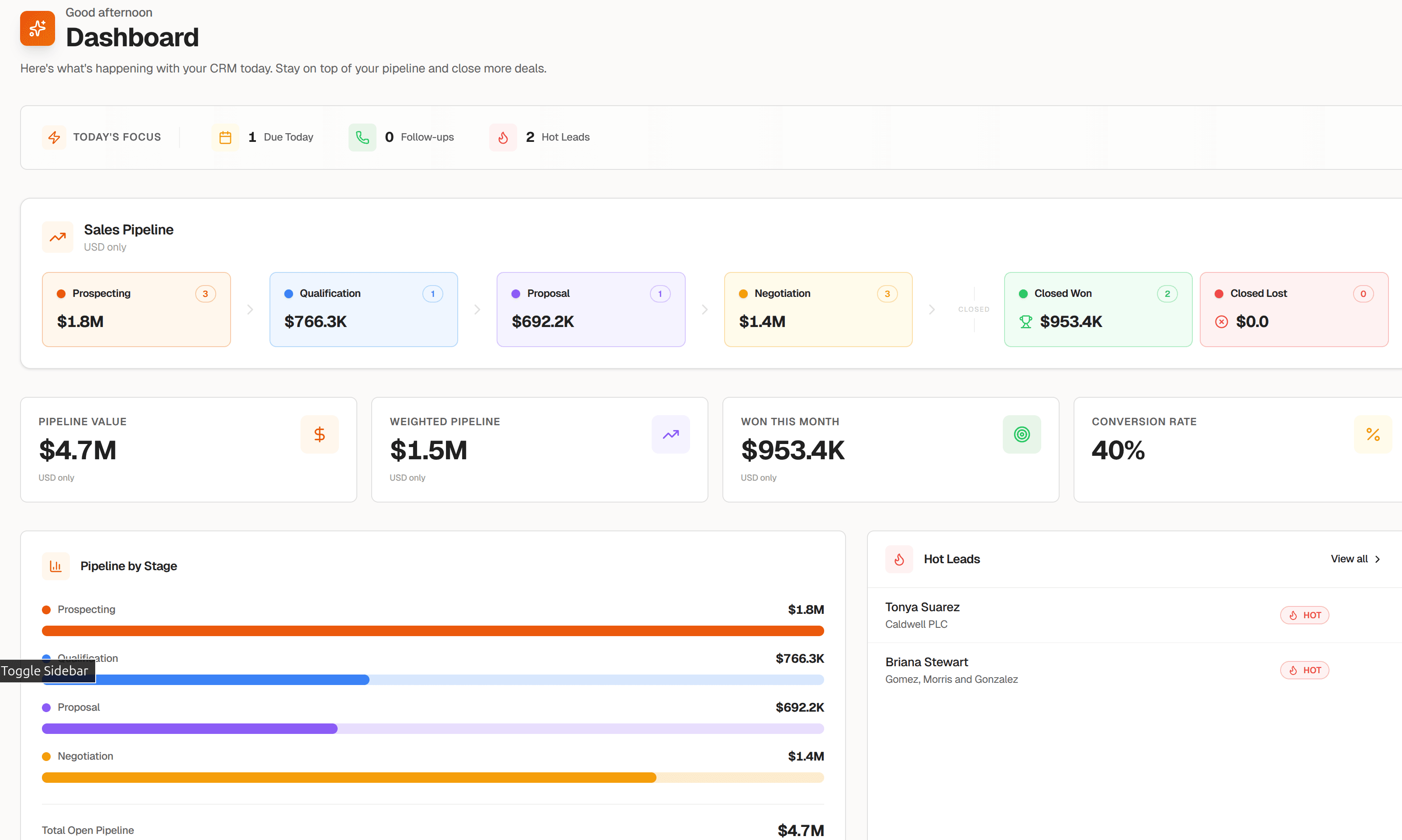 BottleCRM screenshot 2