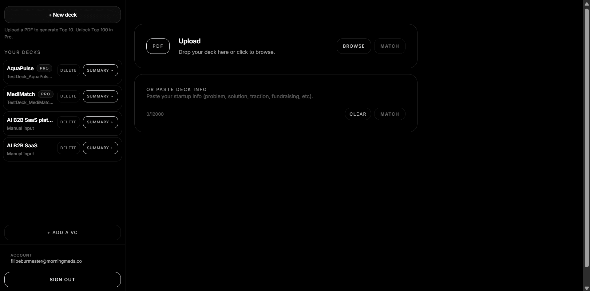 StartupVCMatch screenshot 3