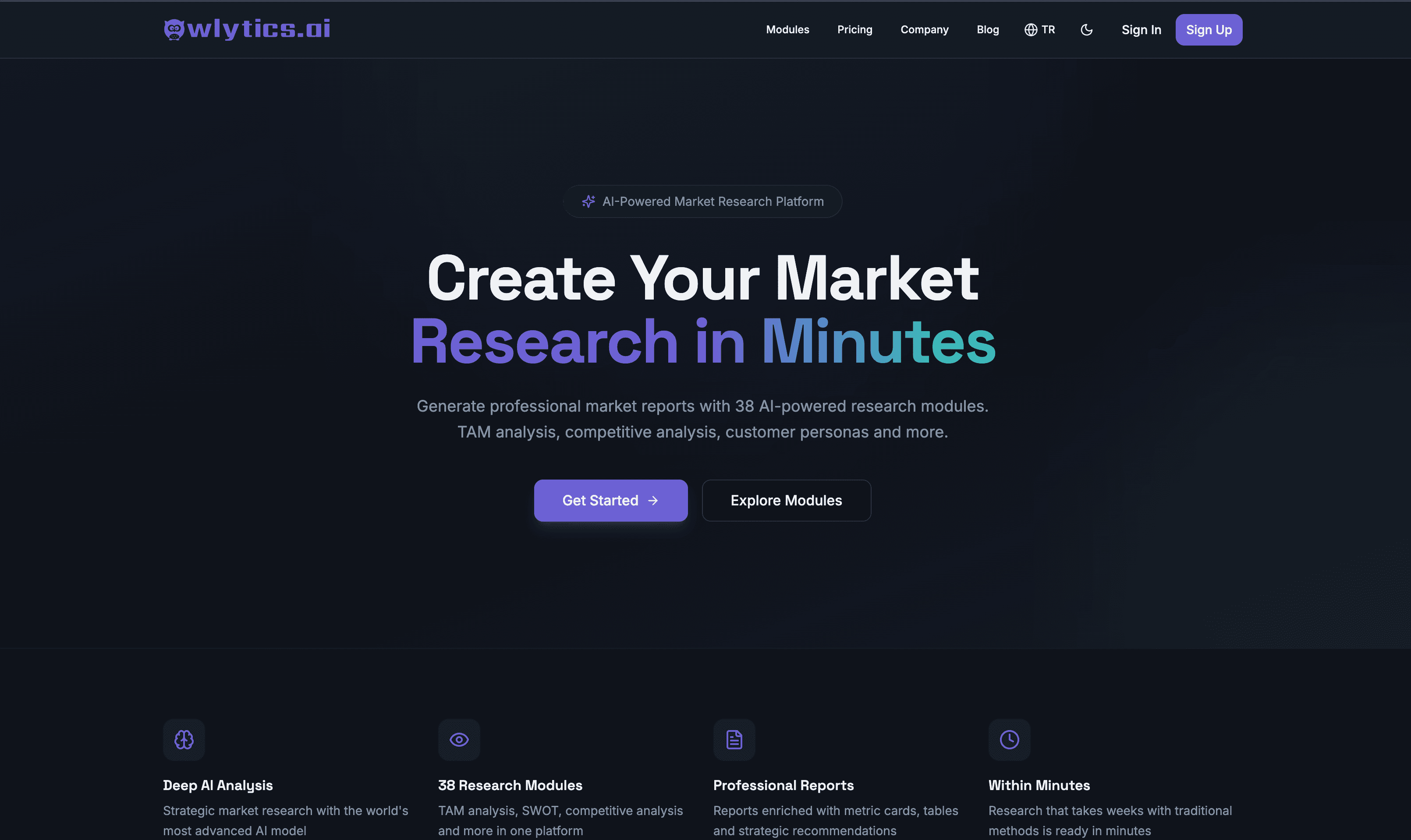 Owlytics.ai screenshot 2