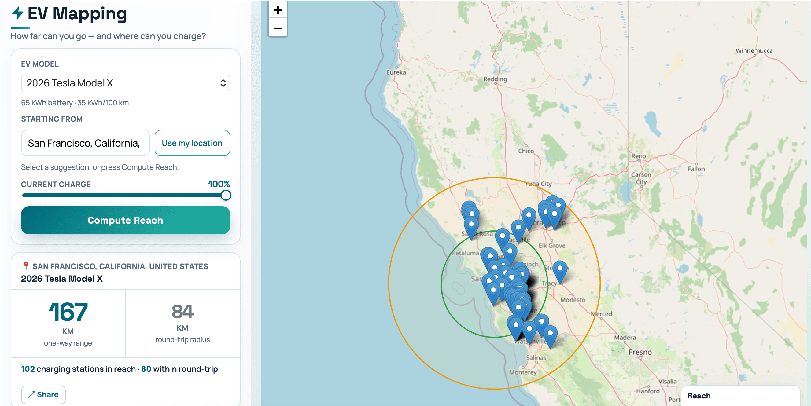 EV Mapping screenshot 1
