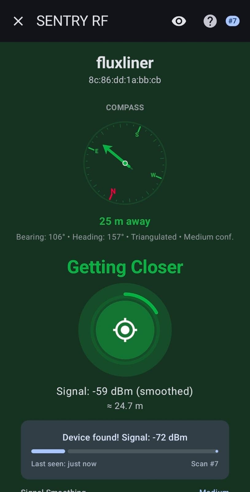 SentryRF Counter-Surveillance Scanner screenshot 11