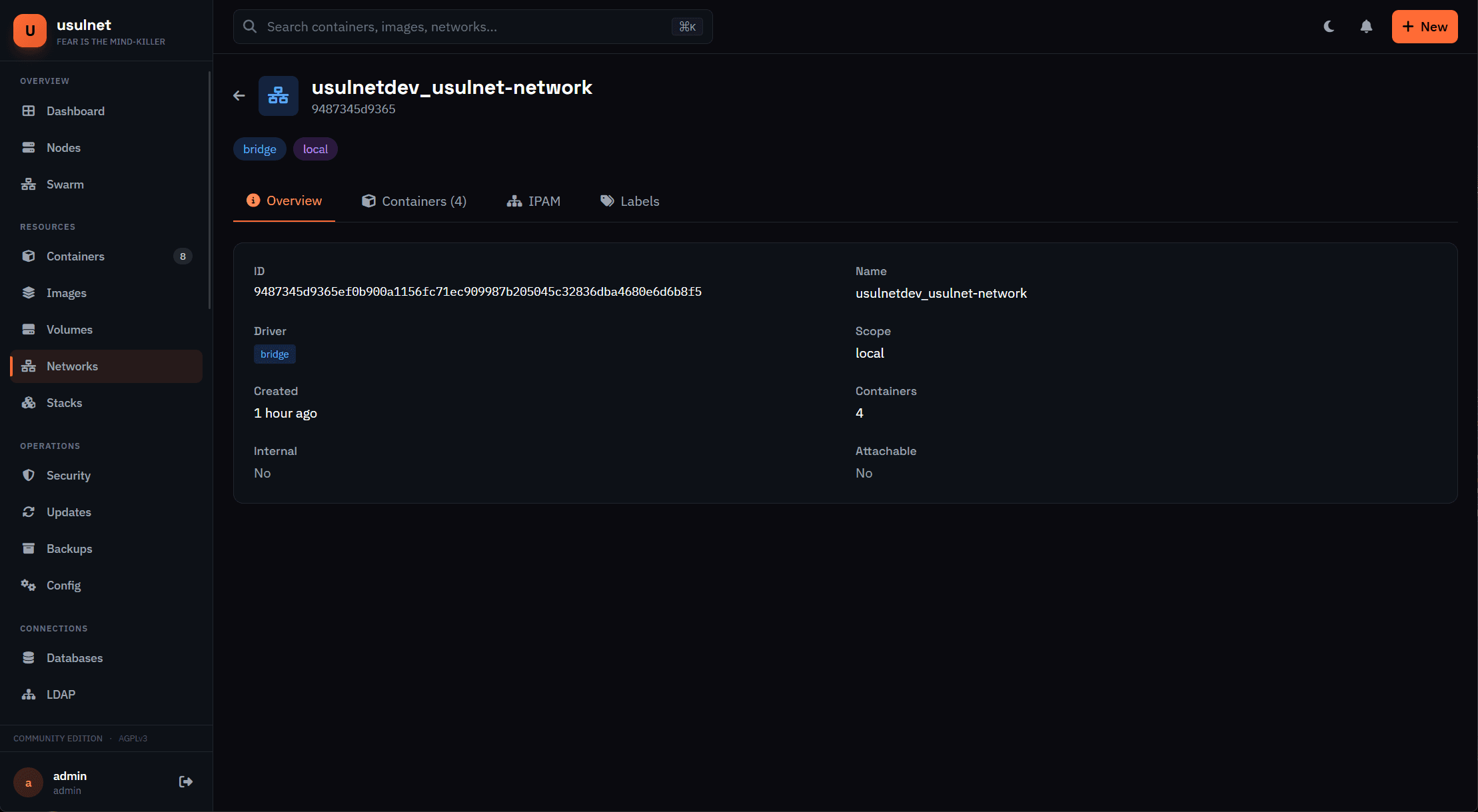 usulnet — DevOps & SysAdmins UI screenshot 20