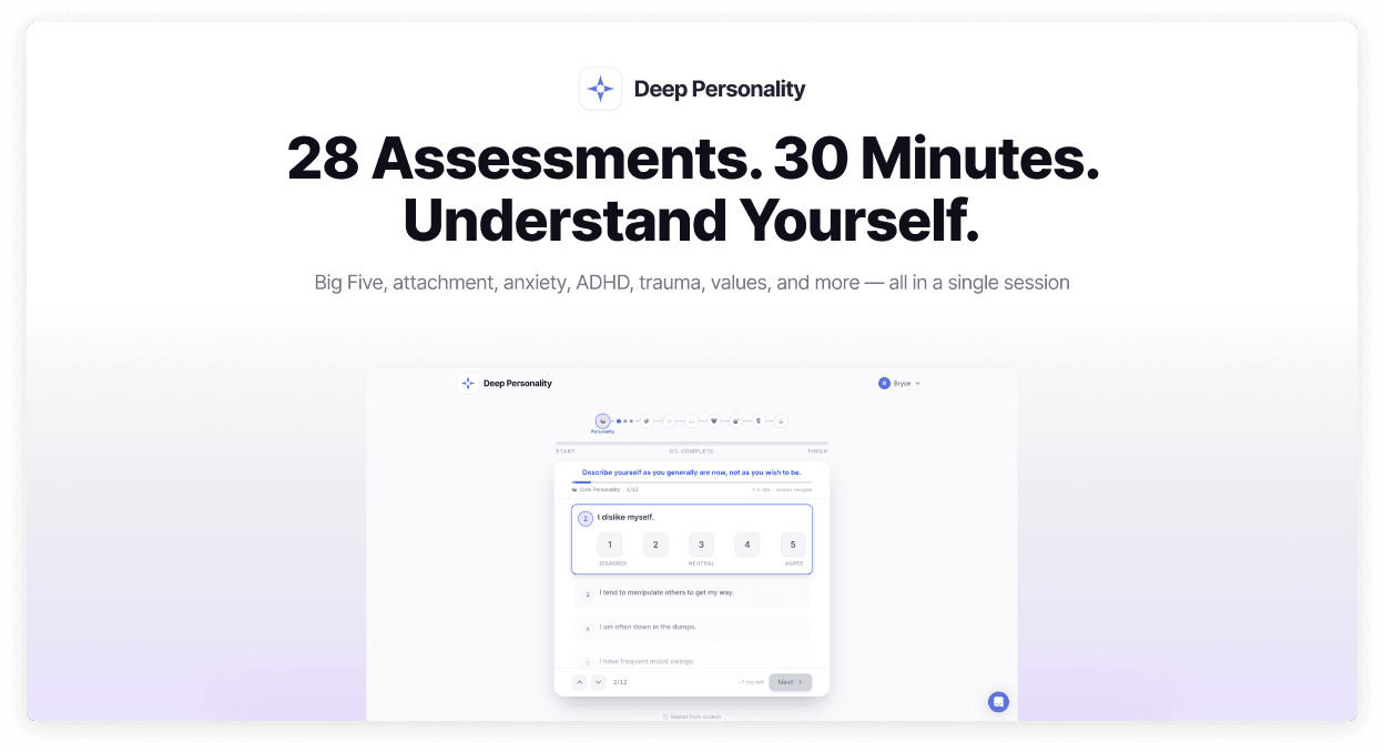 Deep Personality screenshot 2