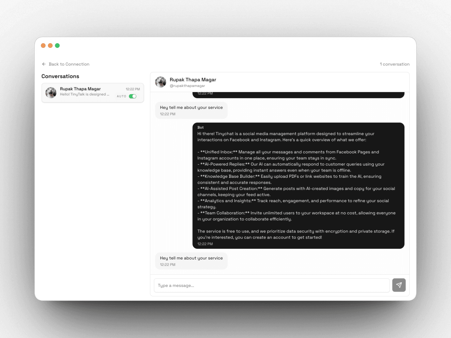 Tinychat screenshot 4