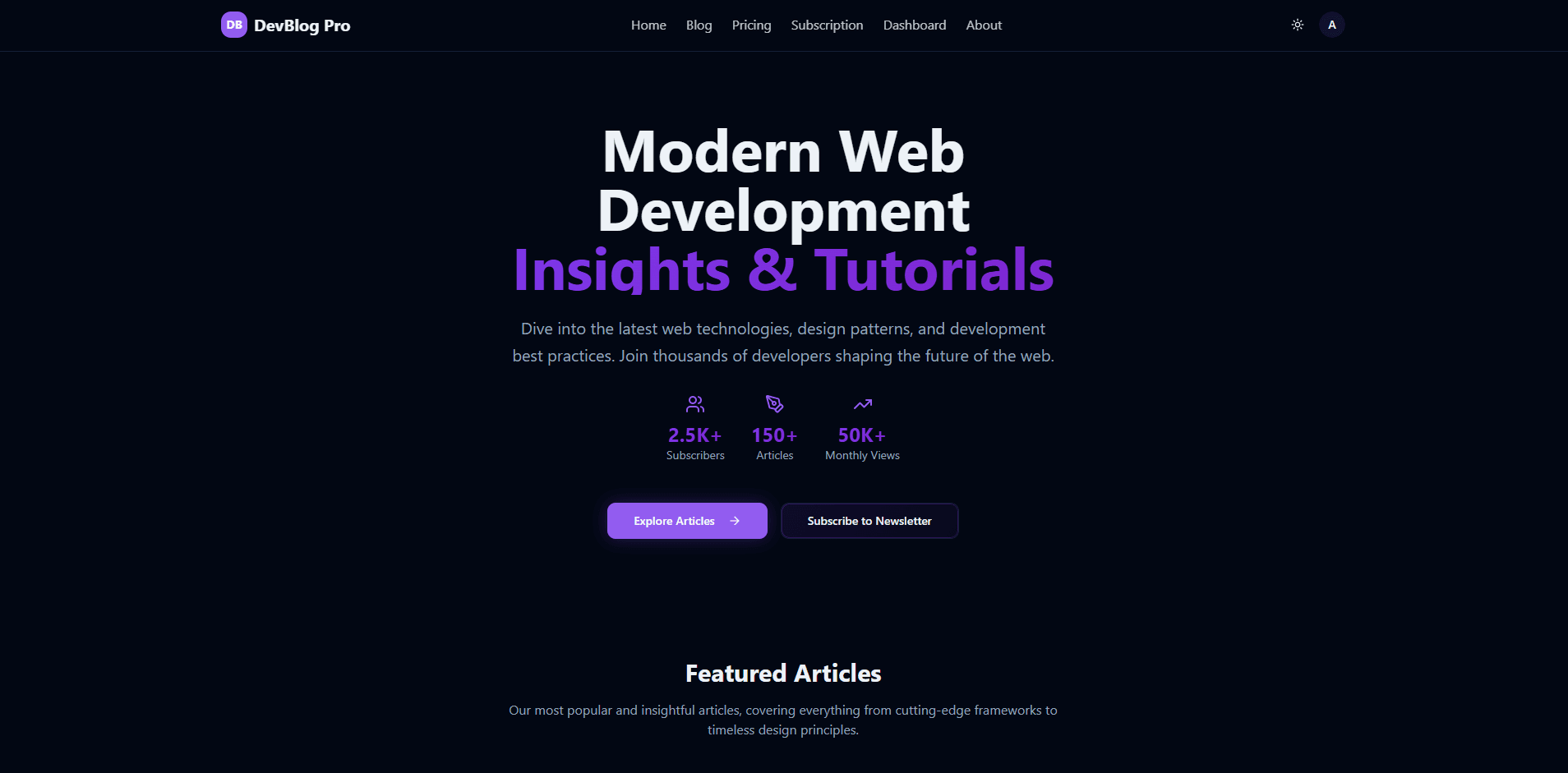 DevBlog Pro screenshot 1