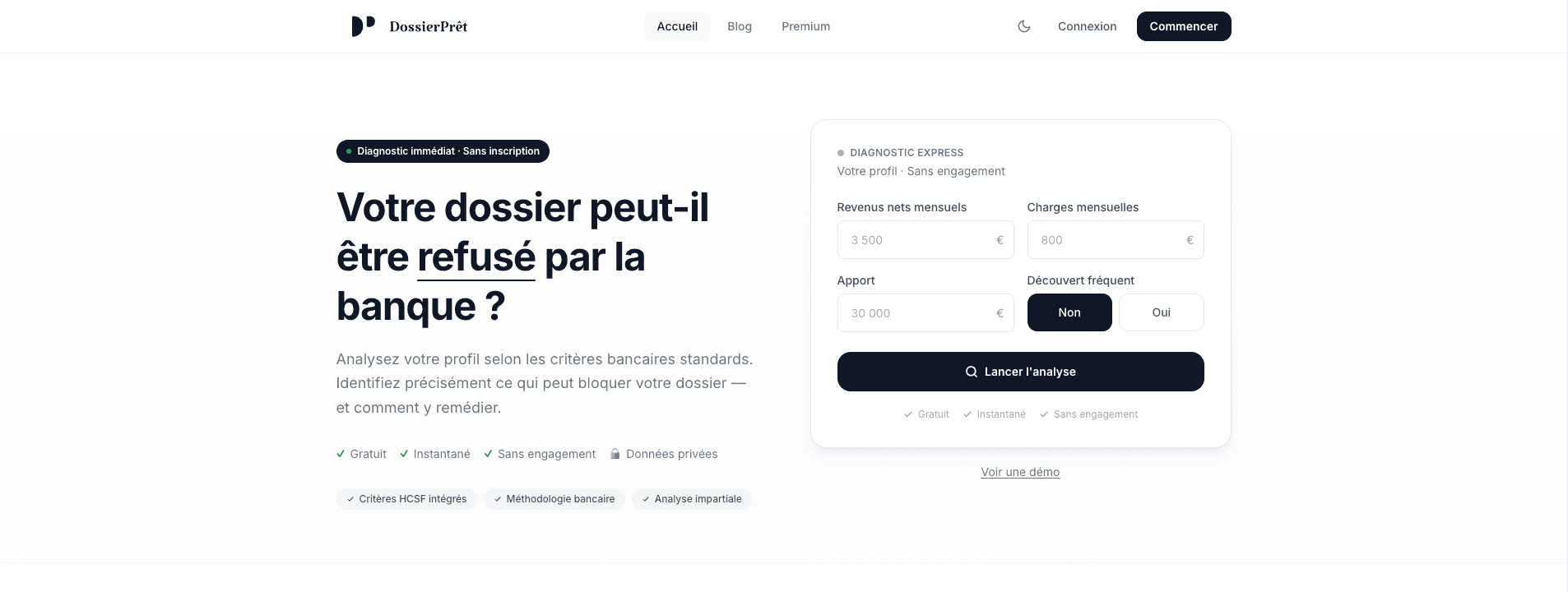 DossierPrêt screenshot 2
