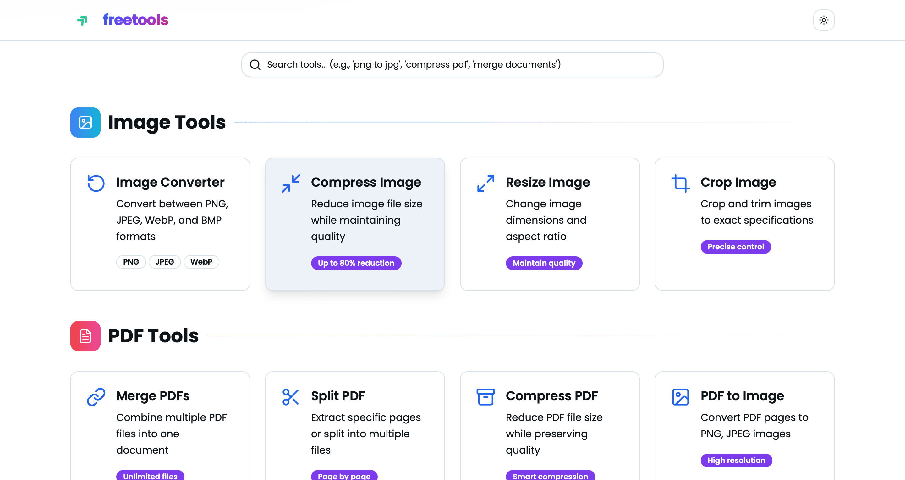 freetools screenshot 2