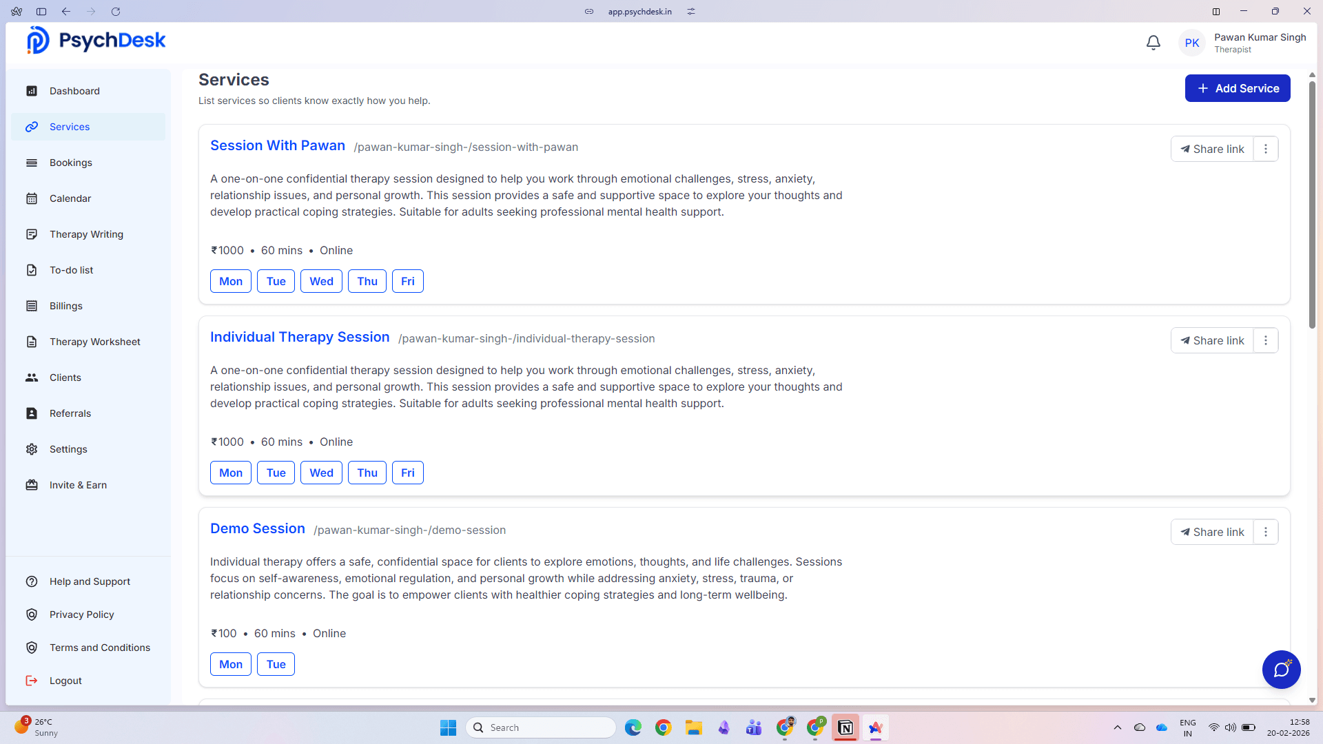 PsychDesk screenshot 6