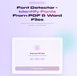 Font Detector – Simple & Fast Tool