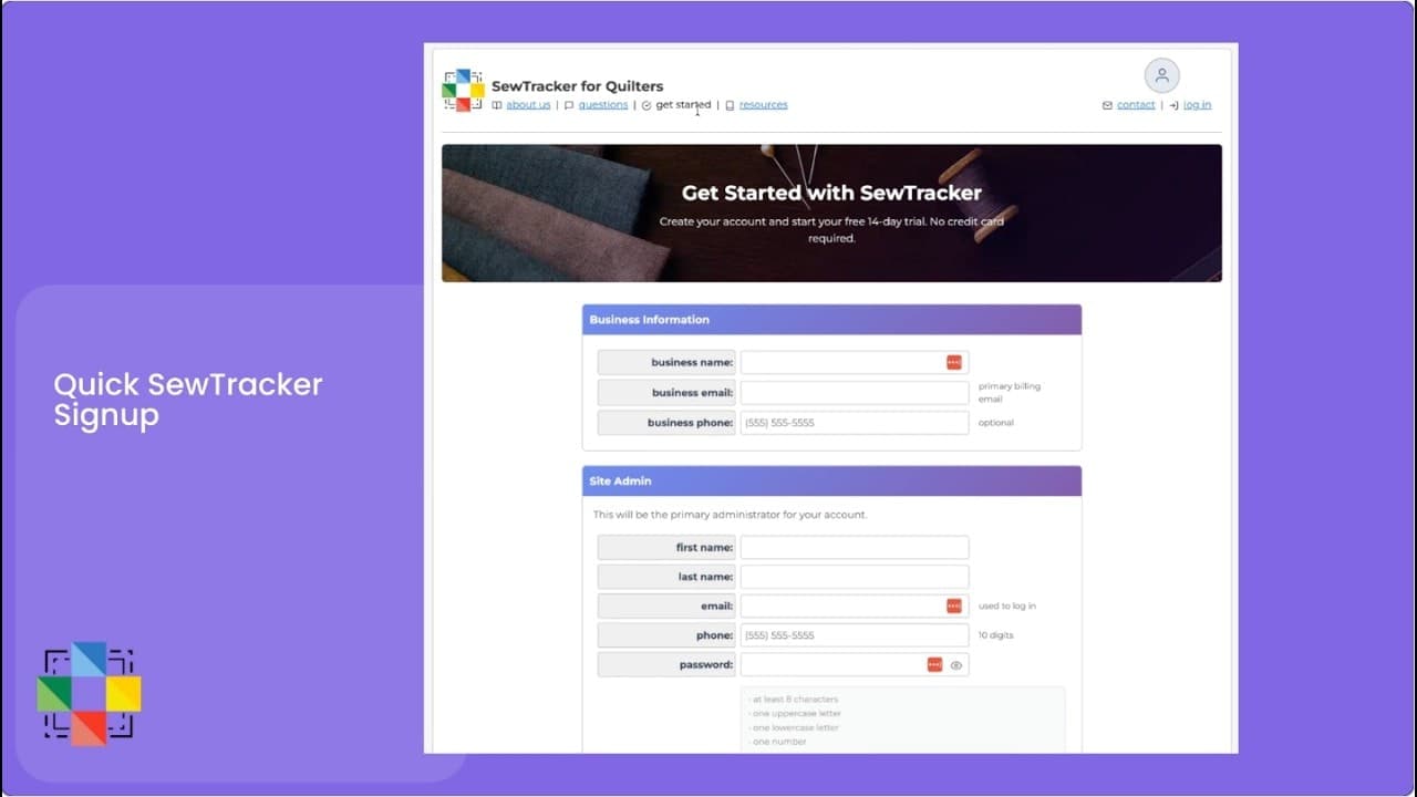 SewTracker screenshot 1